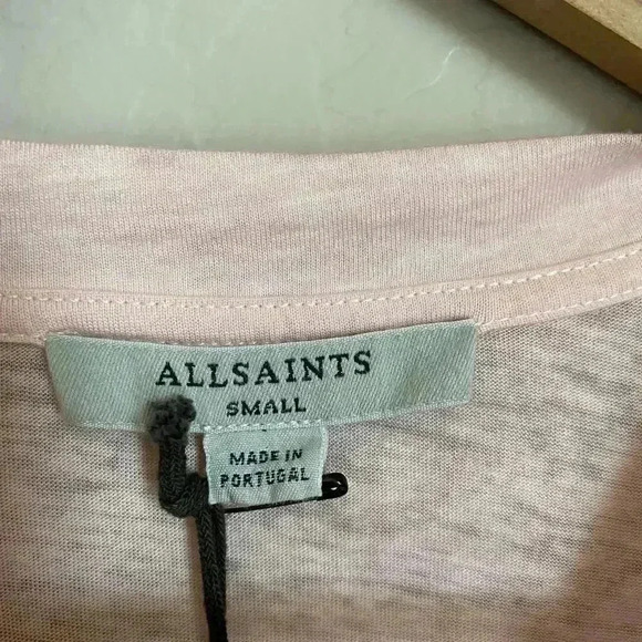 All Saints Duma Asymmetrical‎ Tank Dress Blush - Picture 5 of 16